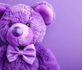 purple teddy bear