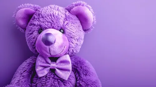 purple teddy bear